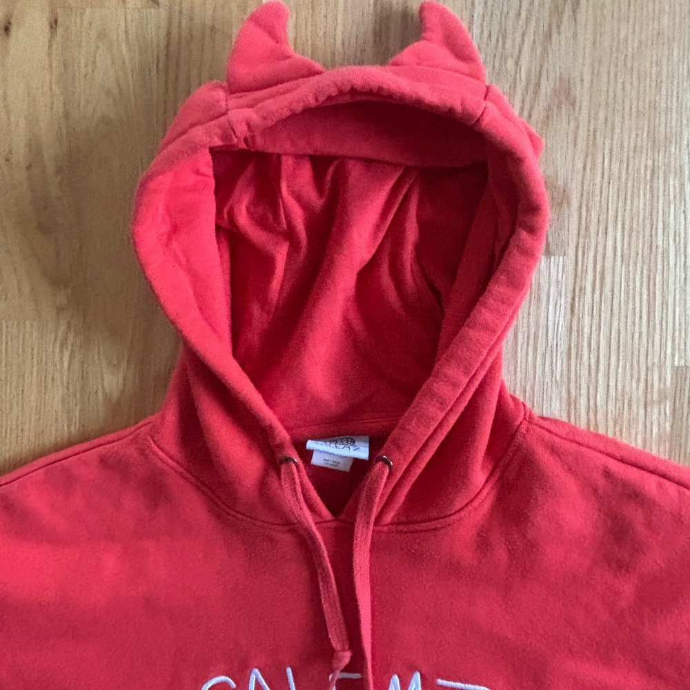 Salem7 Red Hoodie with Horns